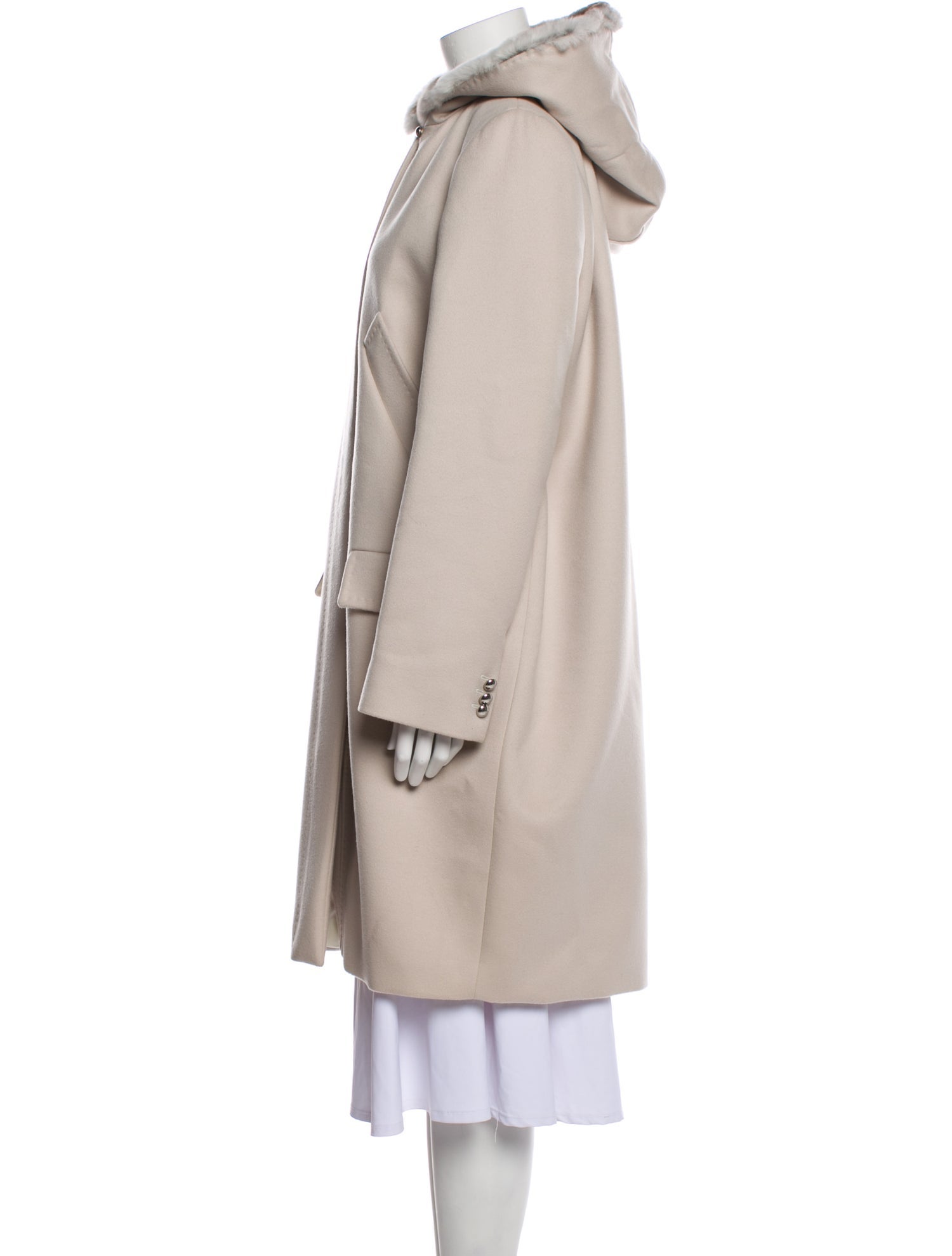 Max Mara Virgin Wool Fur Coat