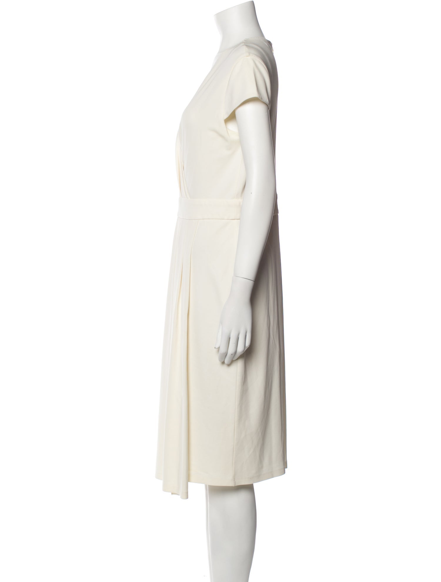 Max Mara V-Neck Midi Length Dress