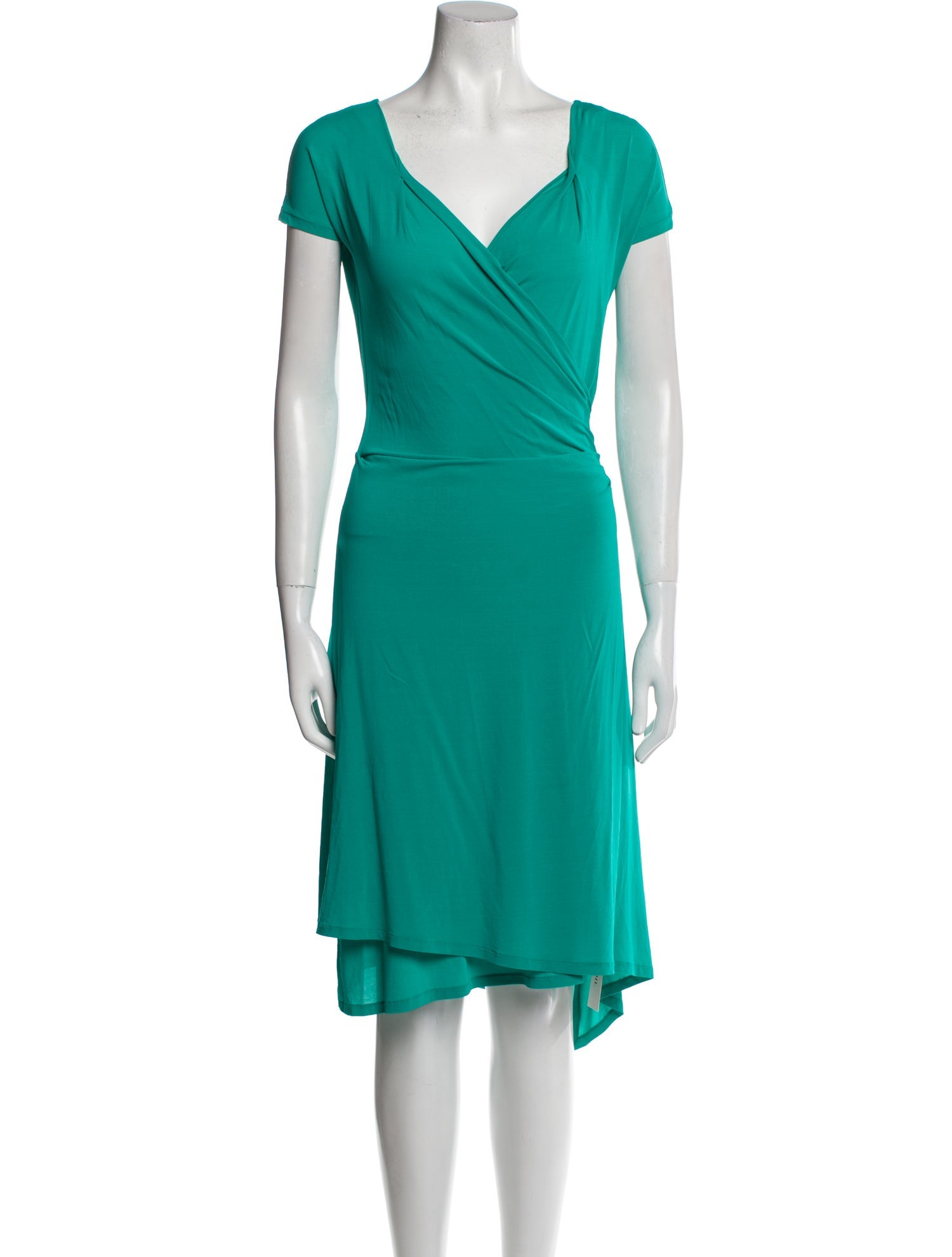 Max Mara V-Neck Knee-Length Dress