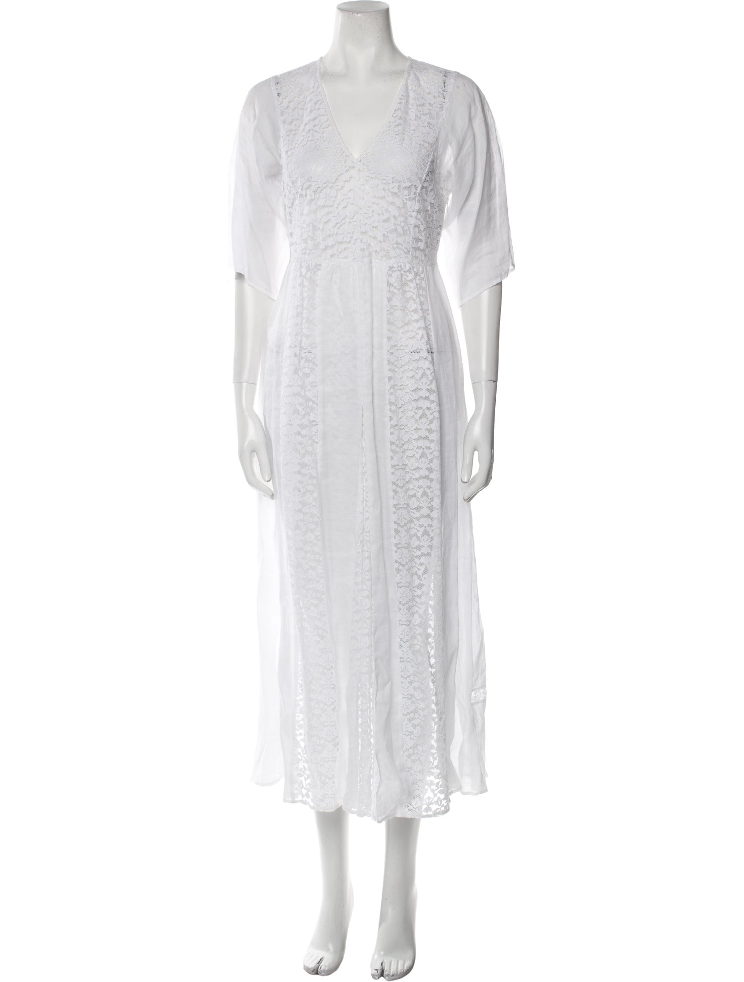 Max Mara V-Neck Long Dress