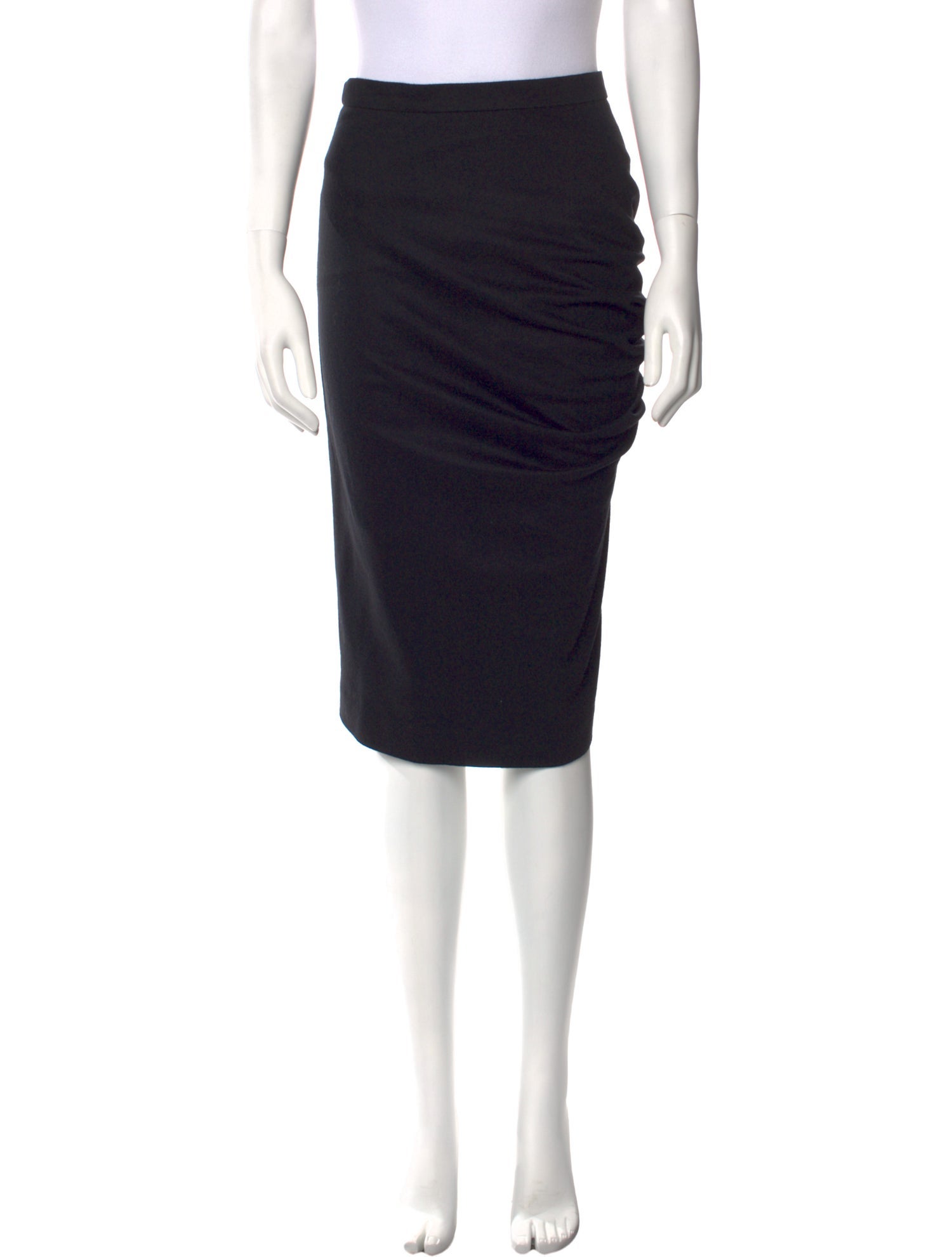 Max Mara Virgin Wool Knee-Length Skirt
