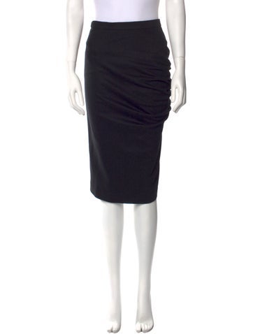 Max Mara Skirts Virgin Wool Knee-Length Skirt S