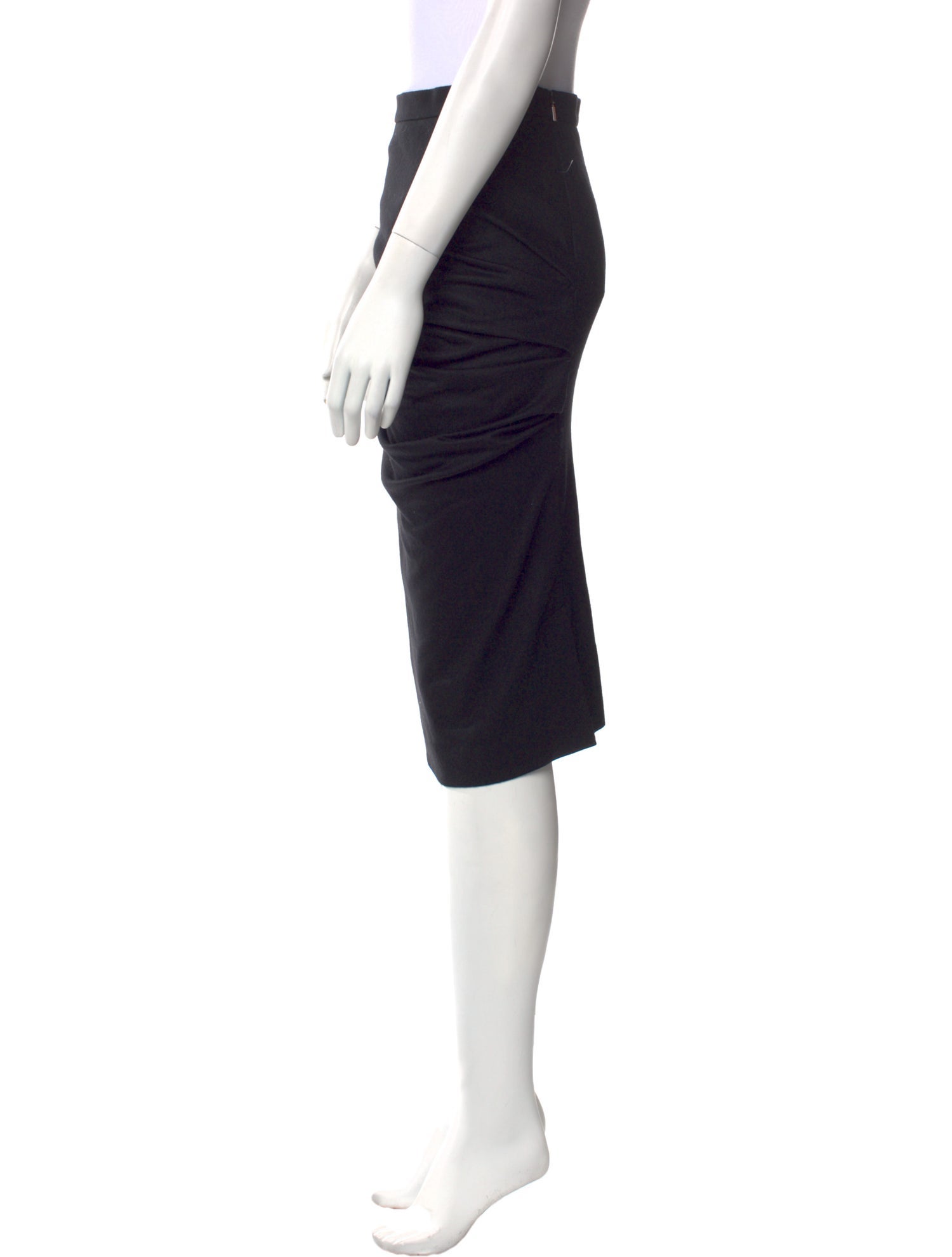 Max Mara Virgin Wool Knee-Length Skirt