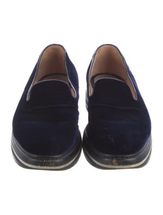 Max Mara Velvet Loafers