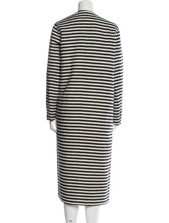 Max Mara Virgin Wool Striped Coat