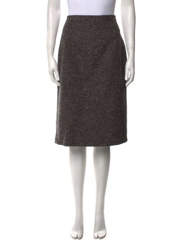 Max Mara Skirts Virgin Wool Knee-Length Skirt IT 44; US 10 | L
