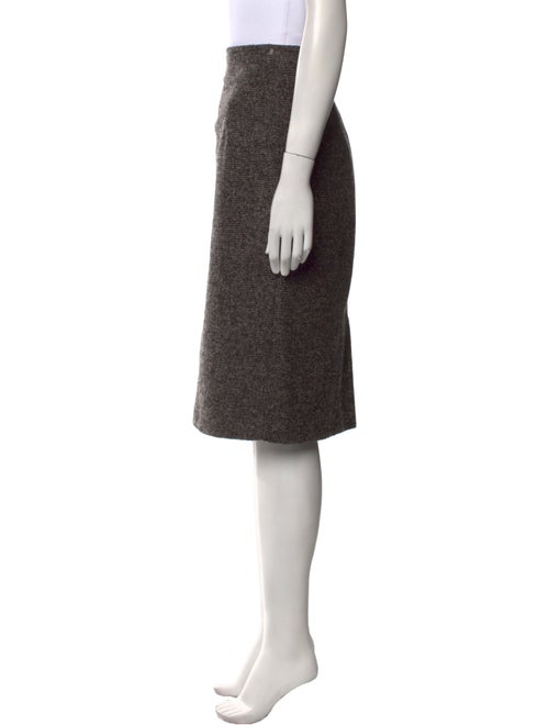 Max Mara Virgin Wool Knee-Length Skirt