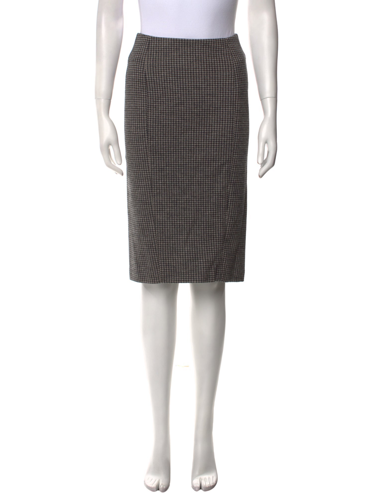 Max Mara Virgin Wool Knee-Length Skirt