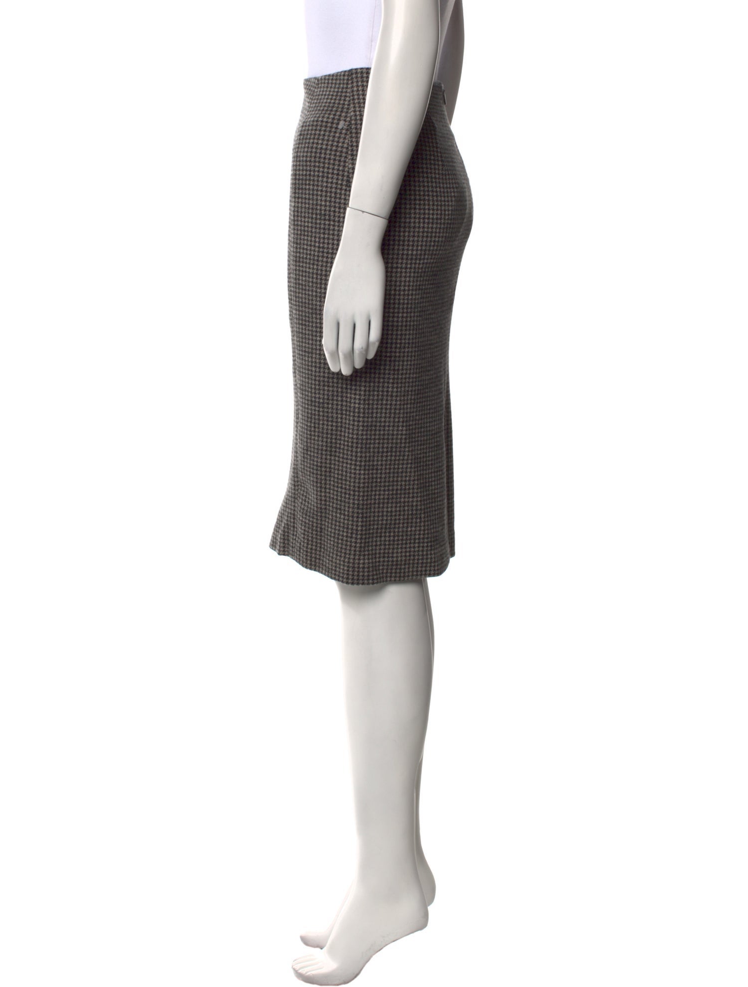 Max Mara Virgin Wool Knee-Length Skirt