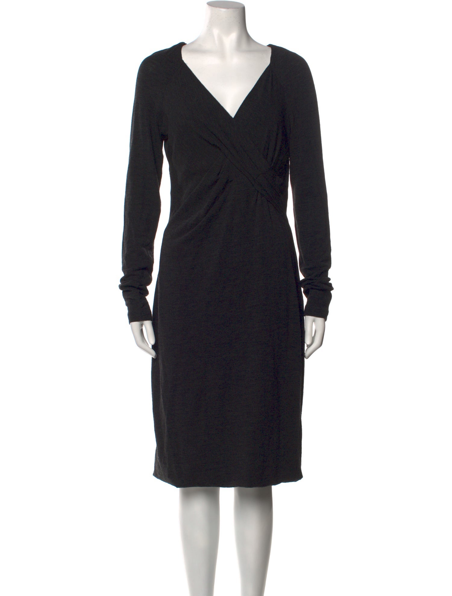Max Mara V-Neck Midi Length Dress