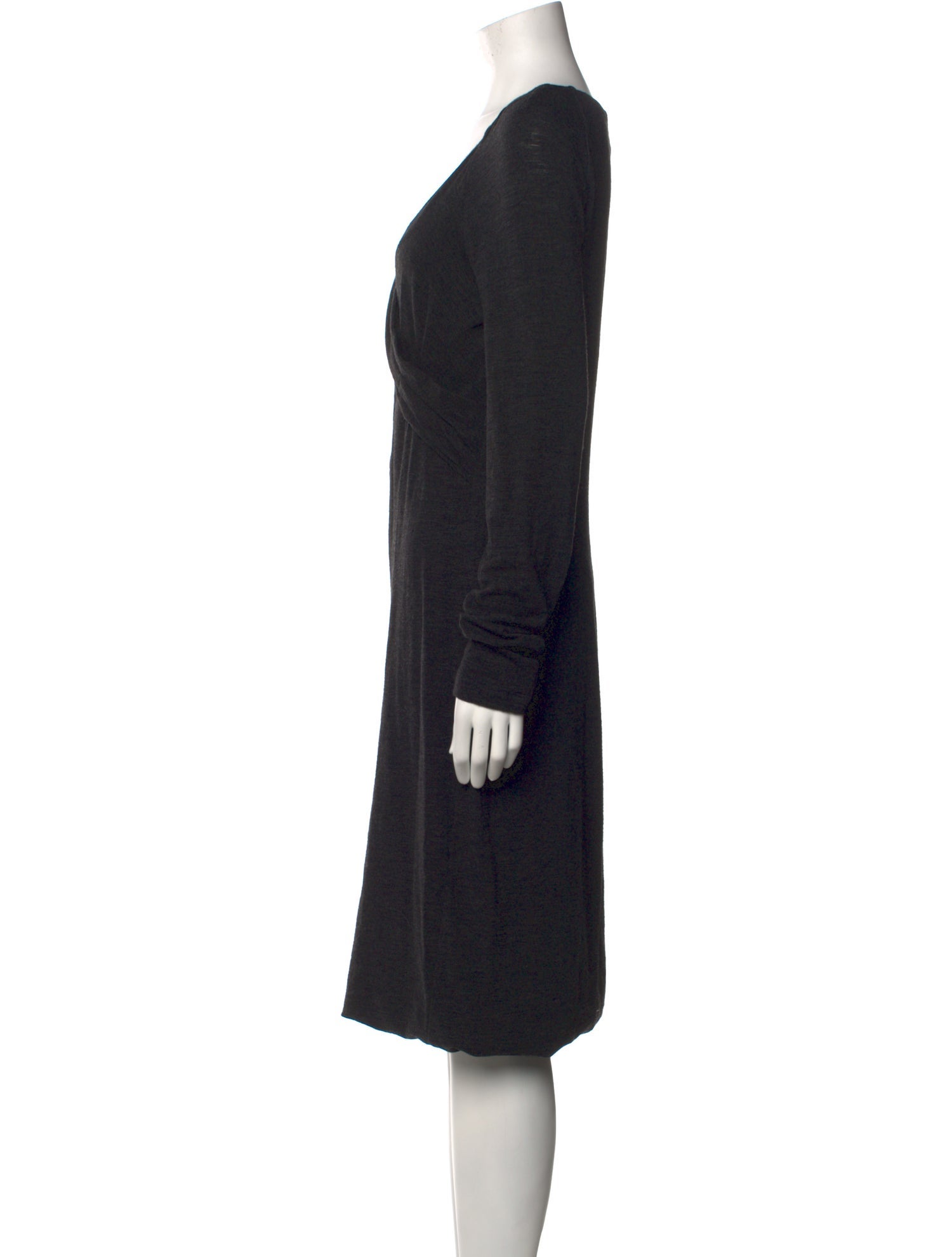 Max Mara V-Neck Midi Length Dress