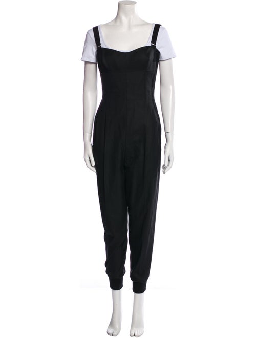 Max Mara Virgin Wool Square Neckline Jumpsuit