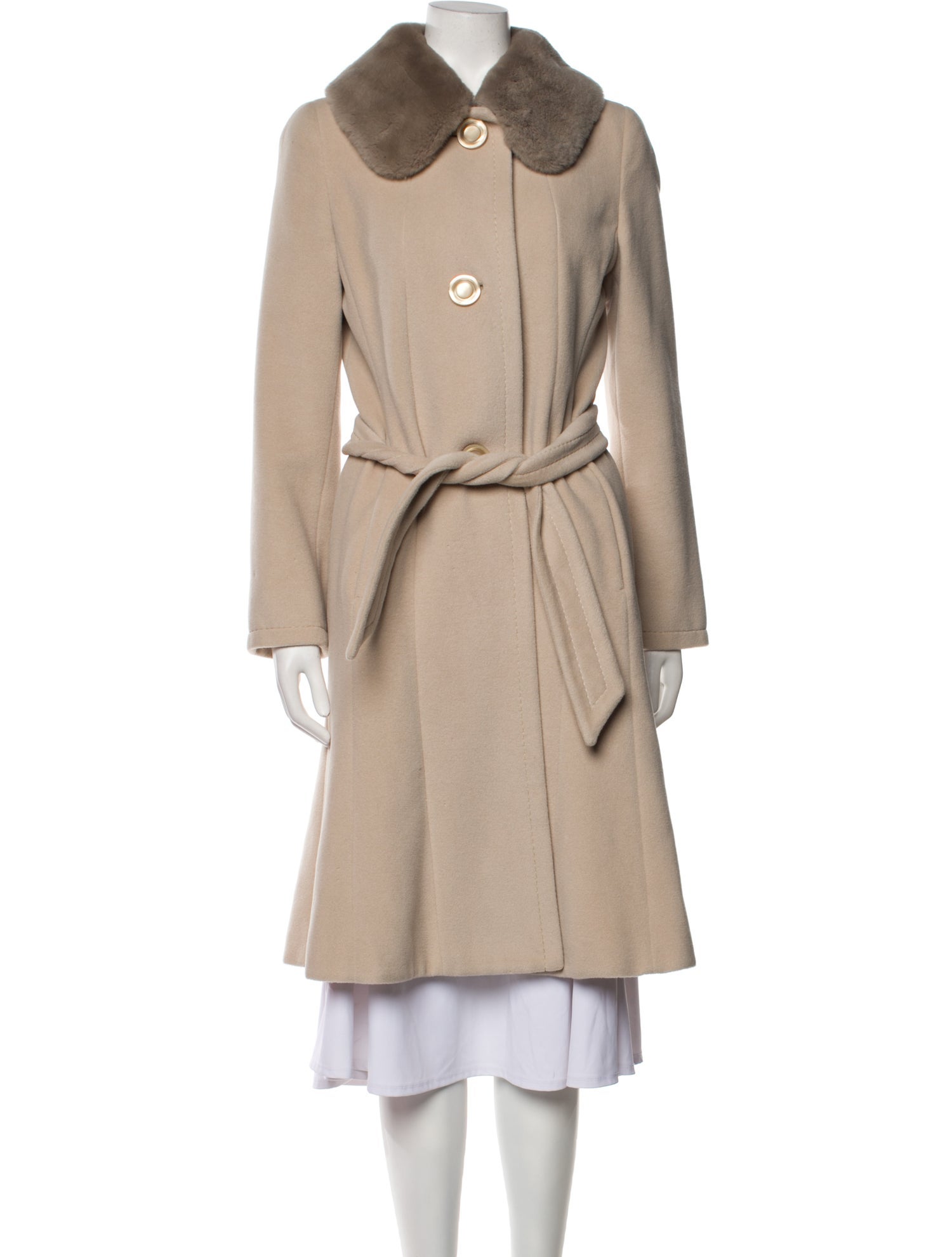 Max Mara Virgin Wool Trench Coat