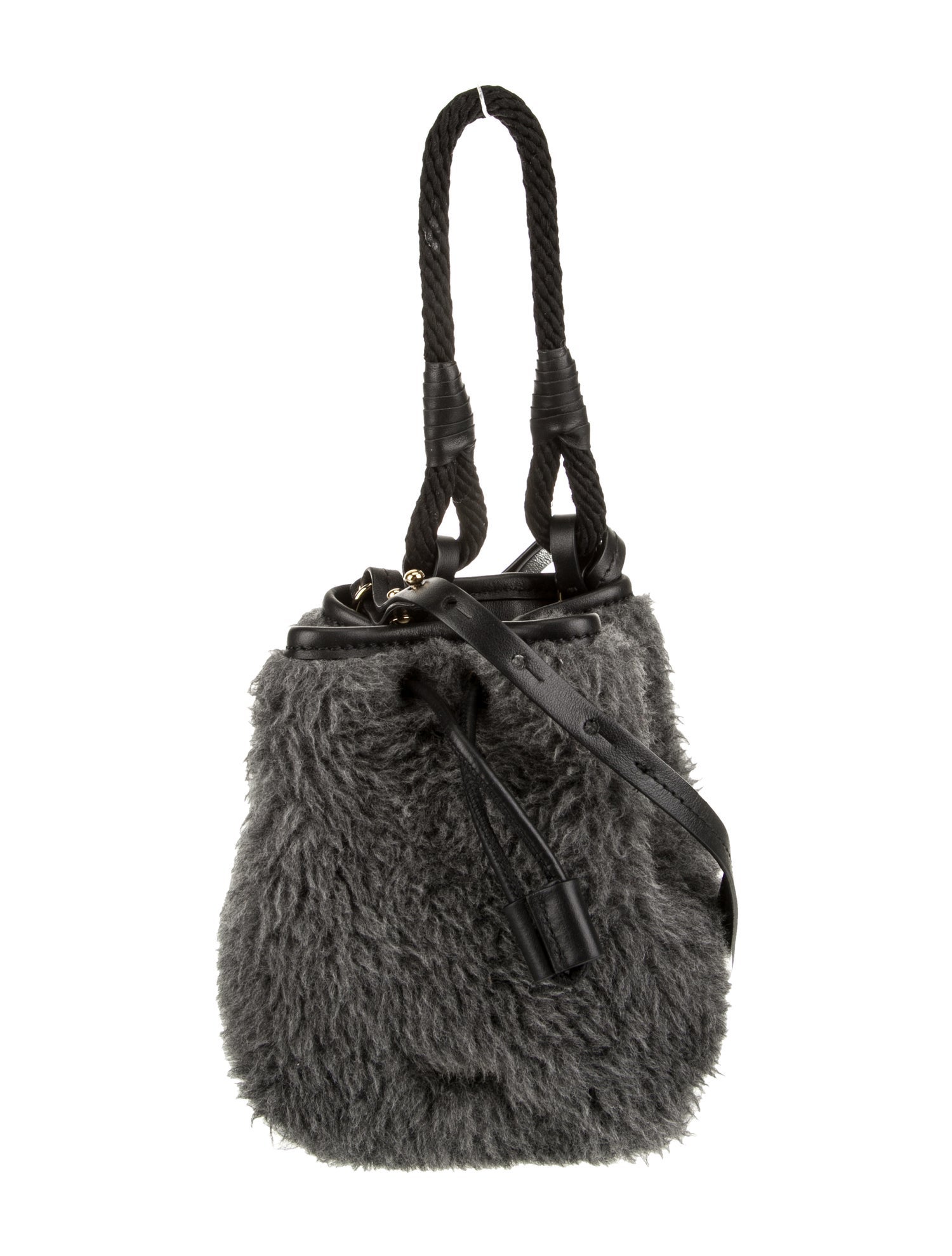 Max Mara Shearling Bucket Bag