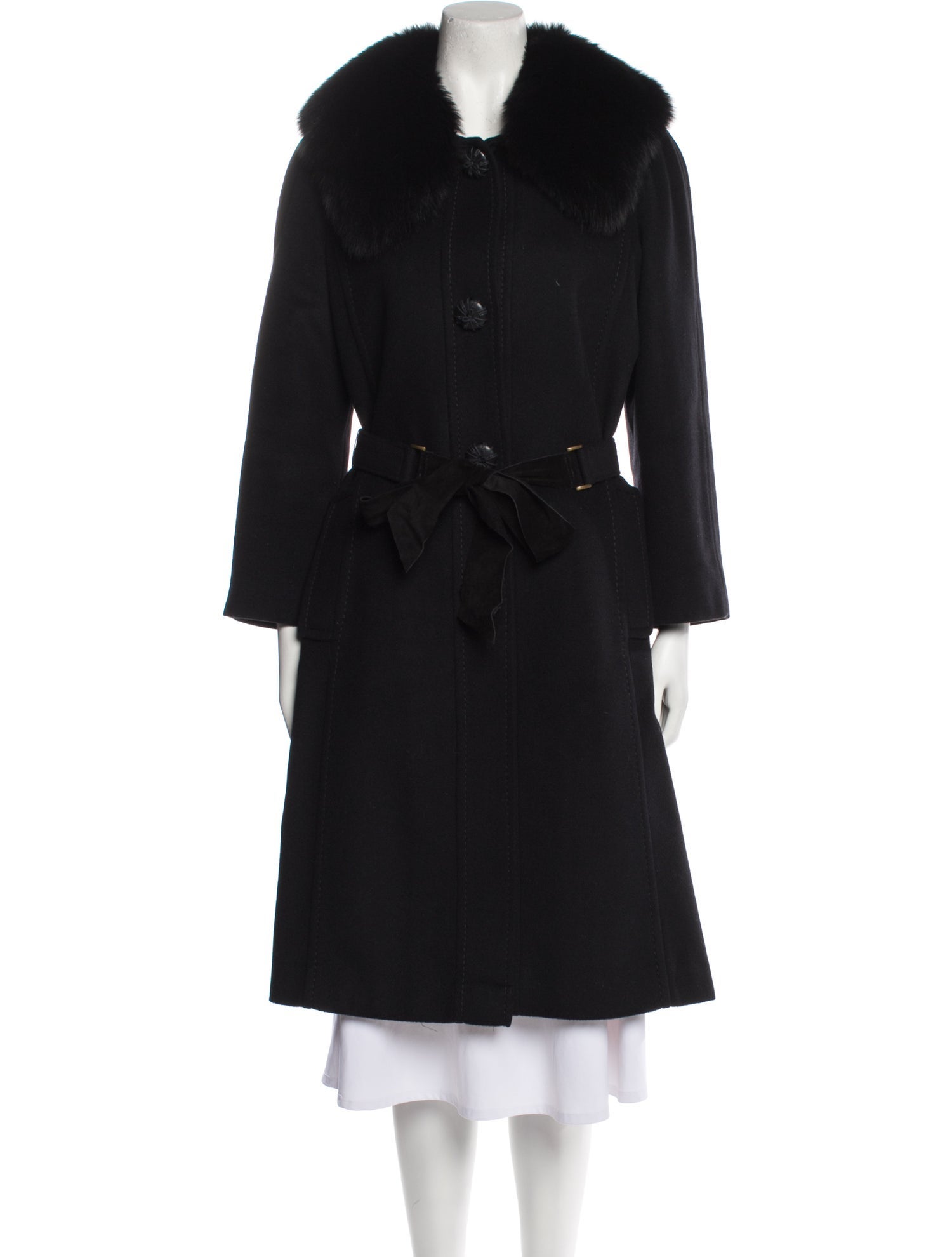 Max Mara Wool Fur Coat