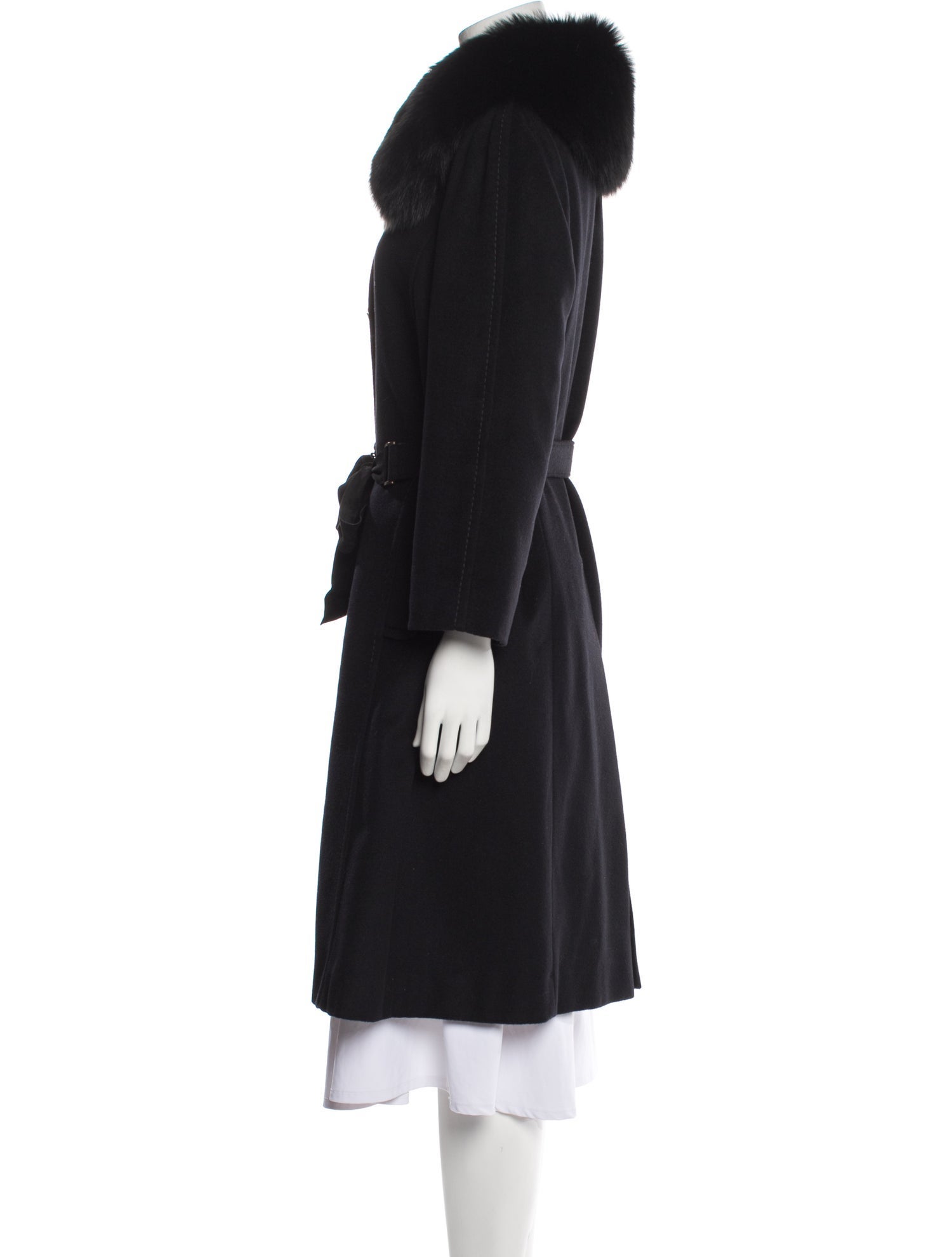 Max Mara Wool Fur Coat