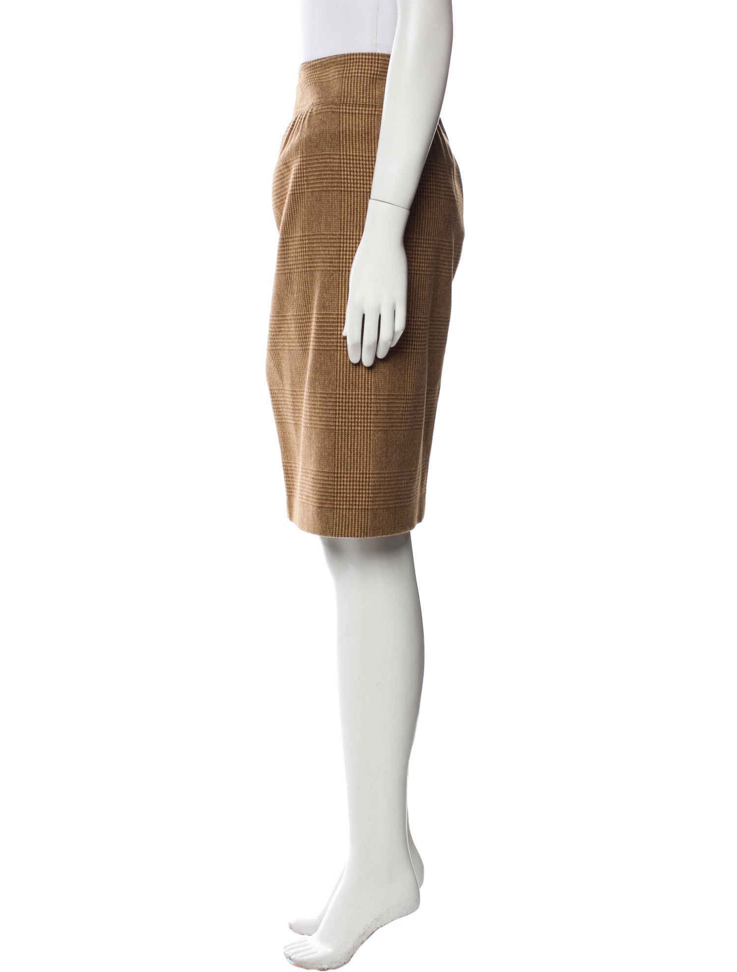 Max Mara Virgin Wool Knee-Length Skirt