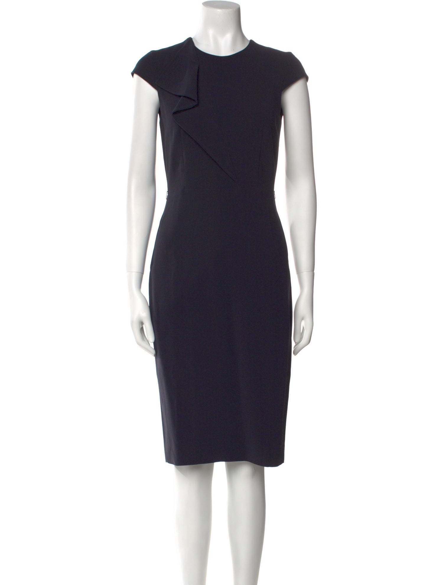 Max Mara Crew Neck Knee-Length Dress
