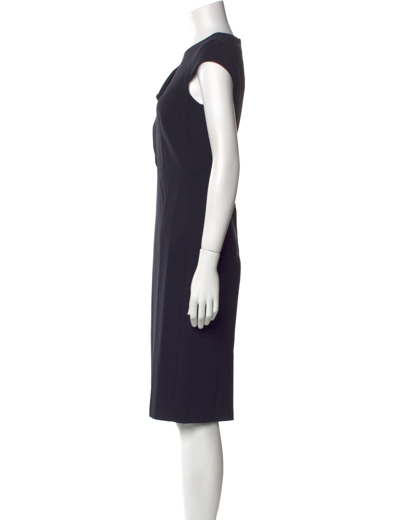 Max Mara Crew Neck Knee-Length Dress