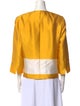 Max Mara Silk Colorblock Pattern Evening Jacket
