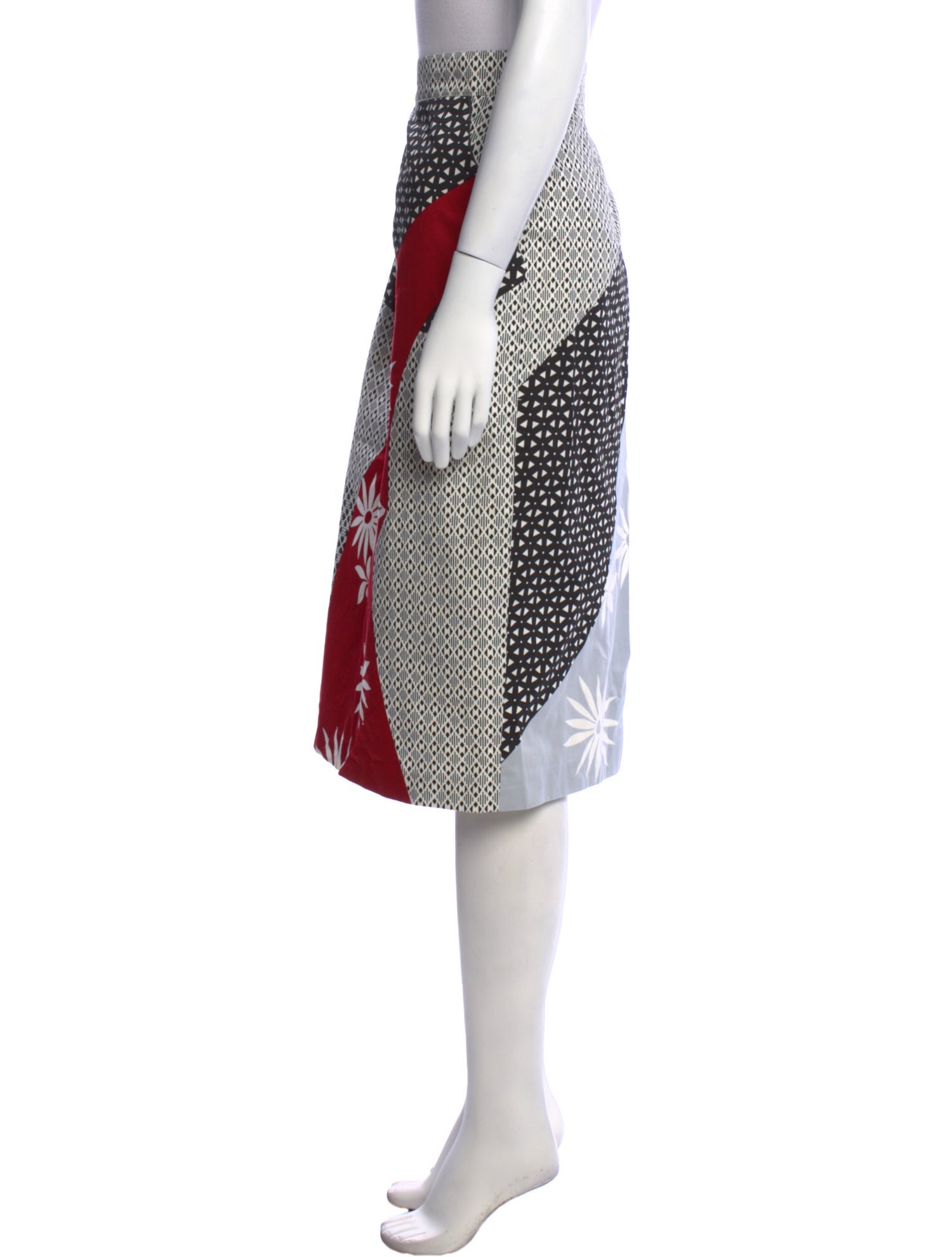 Max Mara Printed Knee-Length Skirt