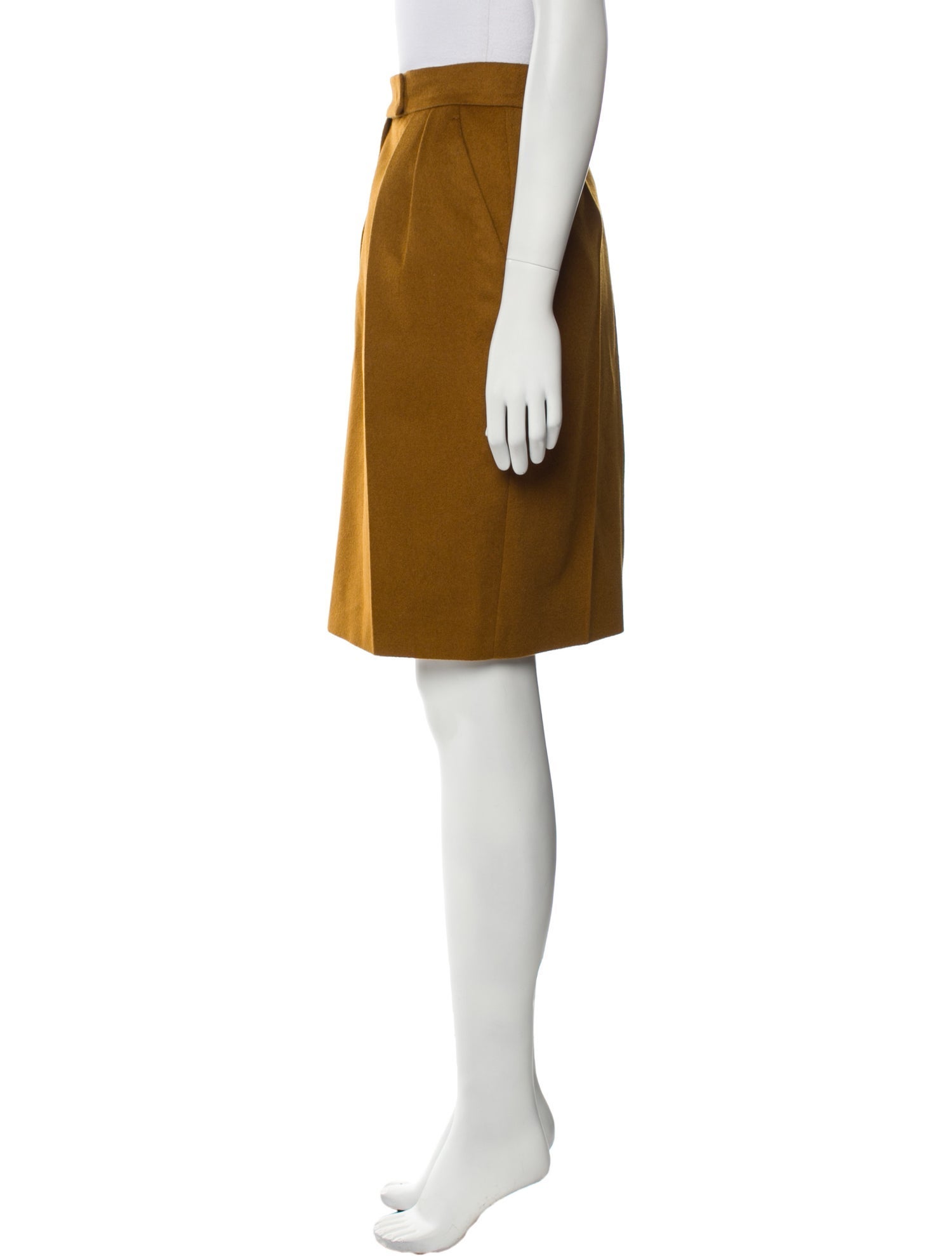 Max Mara Camel Hair Knee-Length Skirt