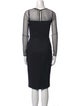 Max Mara Virgin Wool Knee-Length Dress
