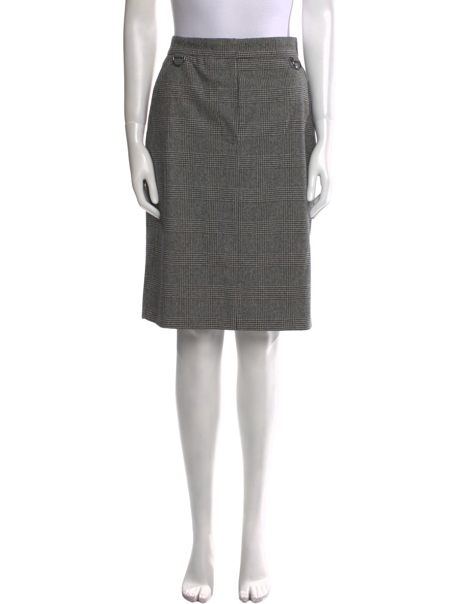 Max Mara Virgin Wool Knee-Length Skirt