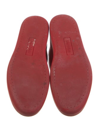 Max Mara Leather Lace Trim Embellishment Sneakers