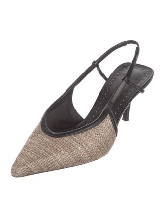 Max Mara Patterned Slingback Pumps