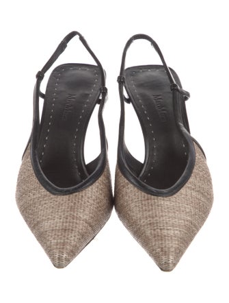 Max Mara Patterned Slingback Pumps
