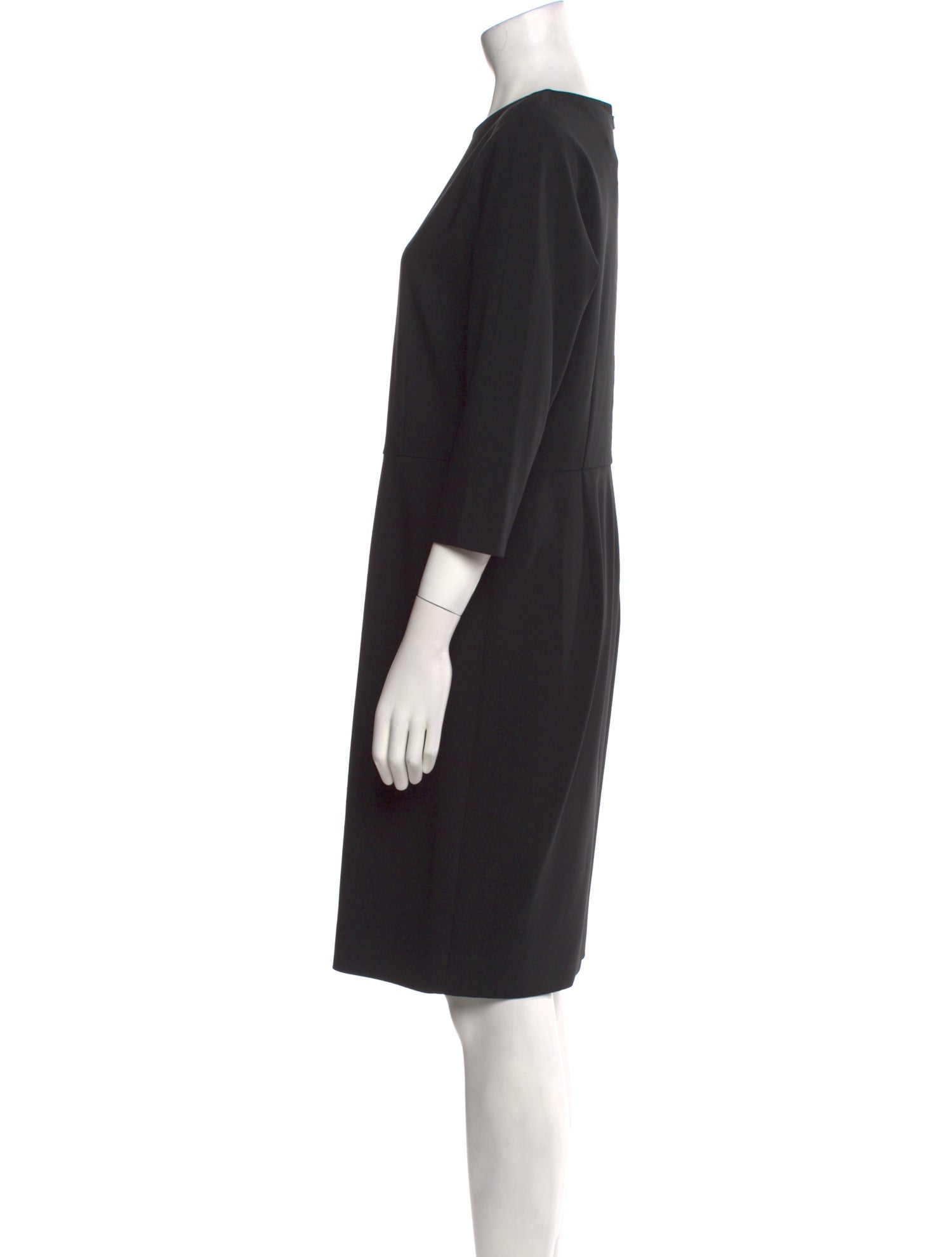 Max Mara Virgin Wool Knee-Length Dress