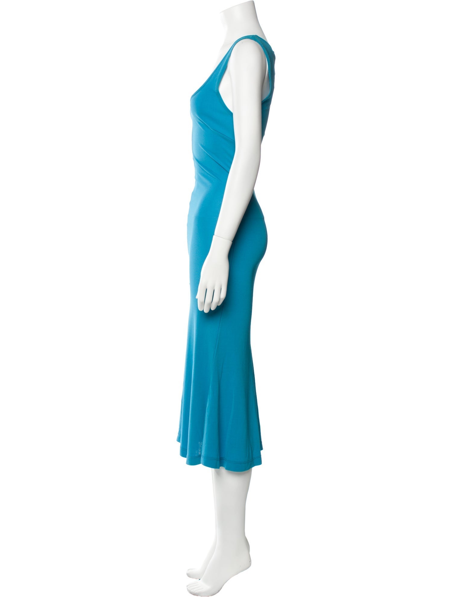 Max Mara Scoop Neck Long Dress