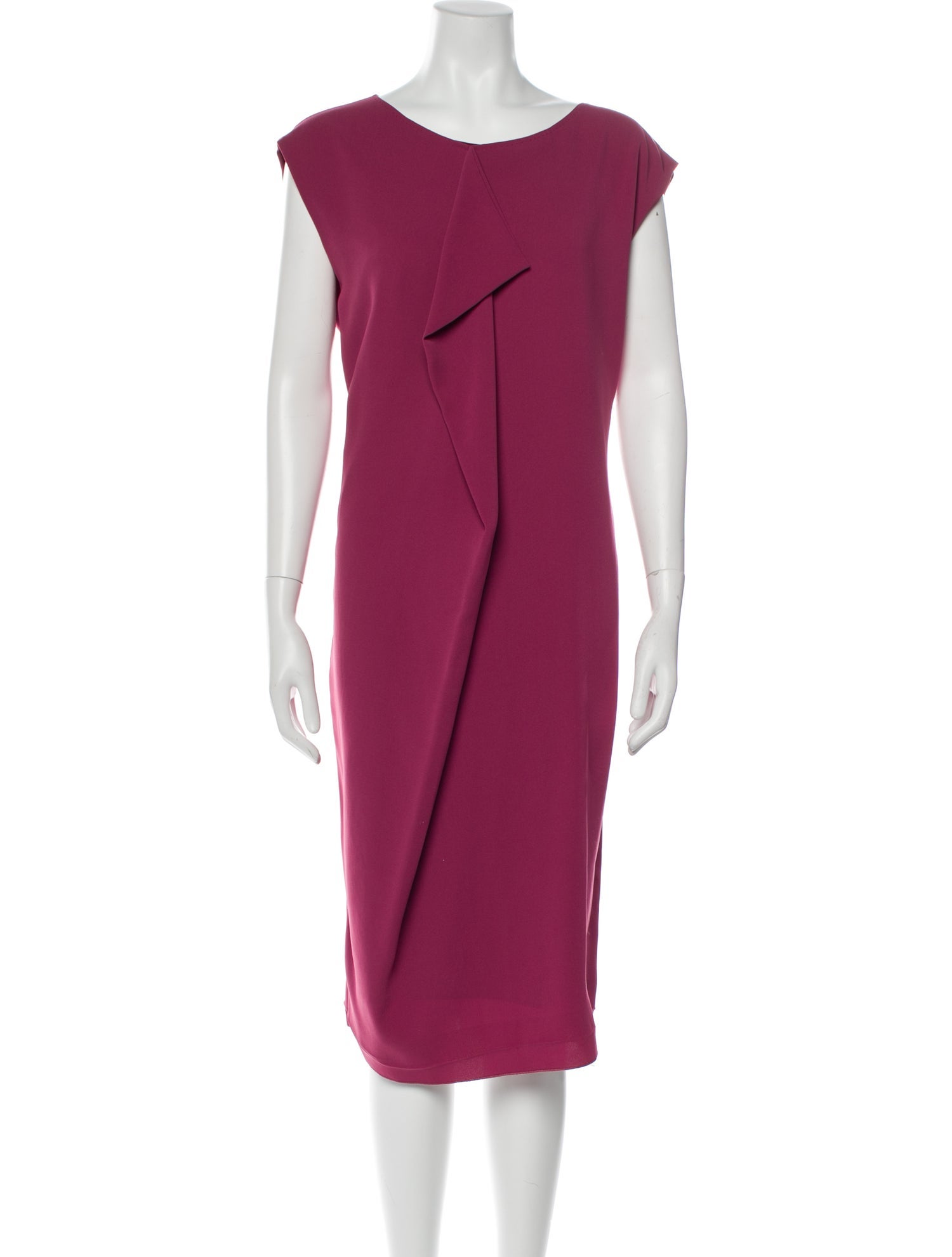 Max Mara Bateau Neckline Midi Length Dress