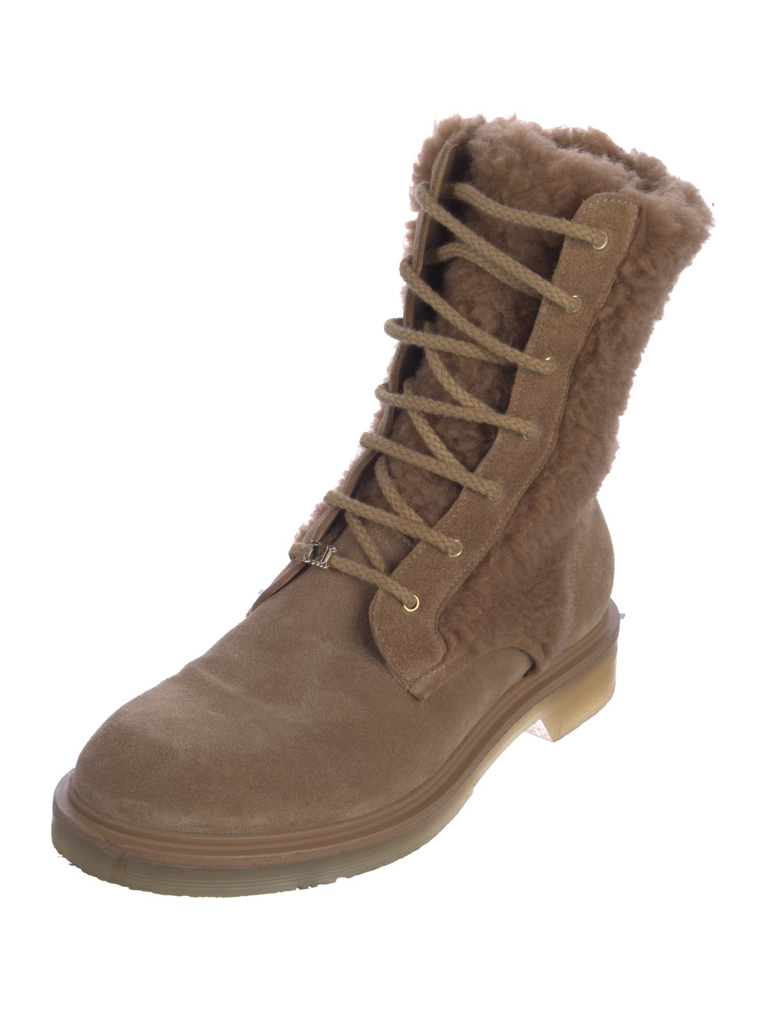 Max Mara Suede Combat Boots