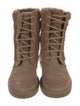 Max Mara Suede Combat Boots