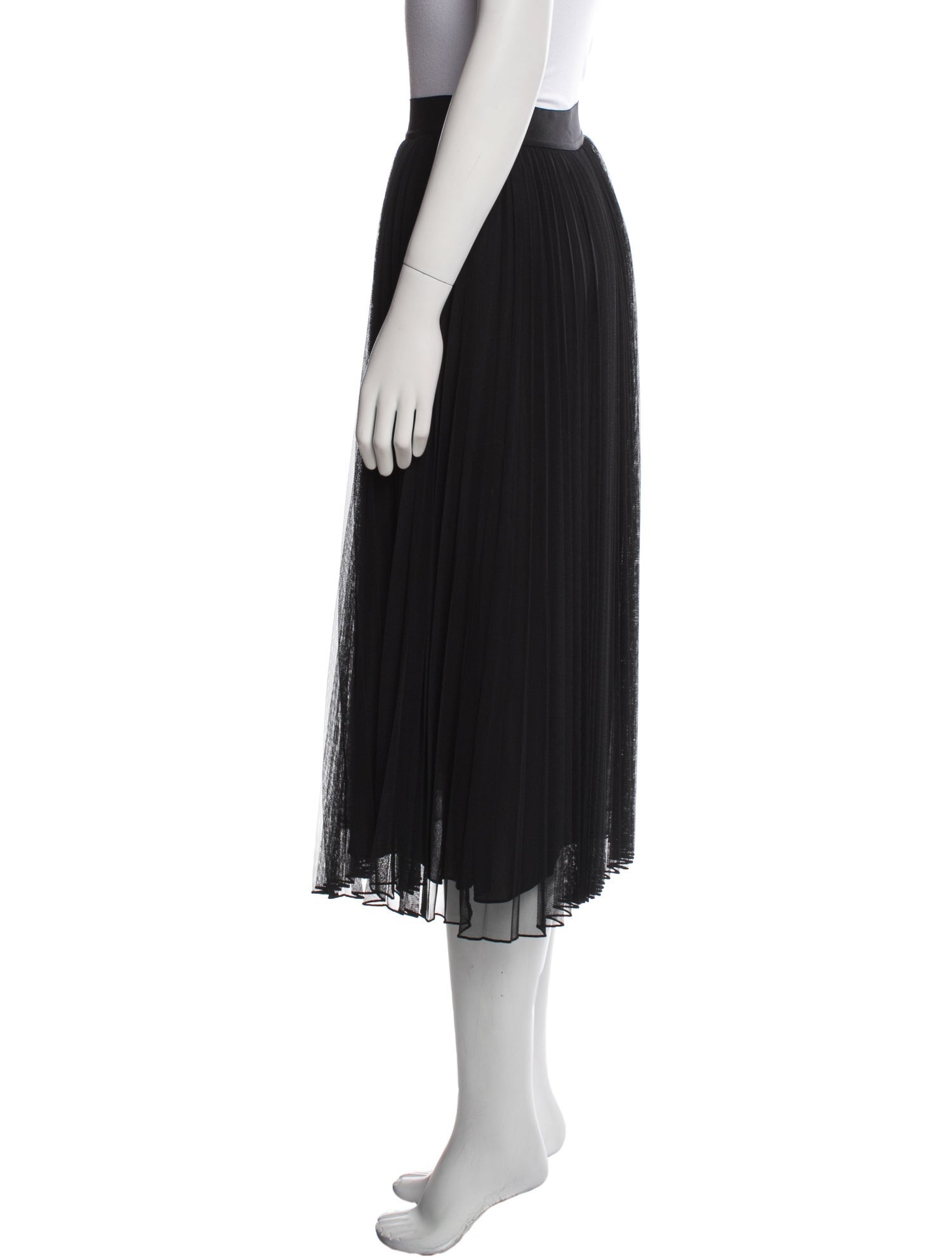 Max Mara Weekend Pleated Accents Knee-Length Skirt w/ Tags