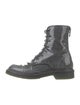 Max Mara Patent Leather Combat Boots