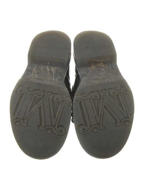 Max Mara Patent Leather Combat Boots