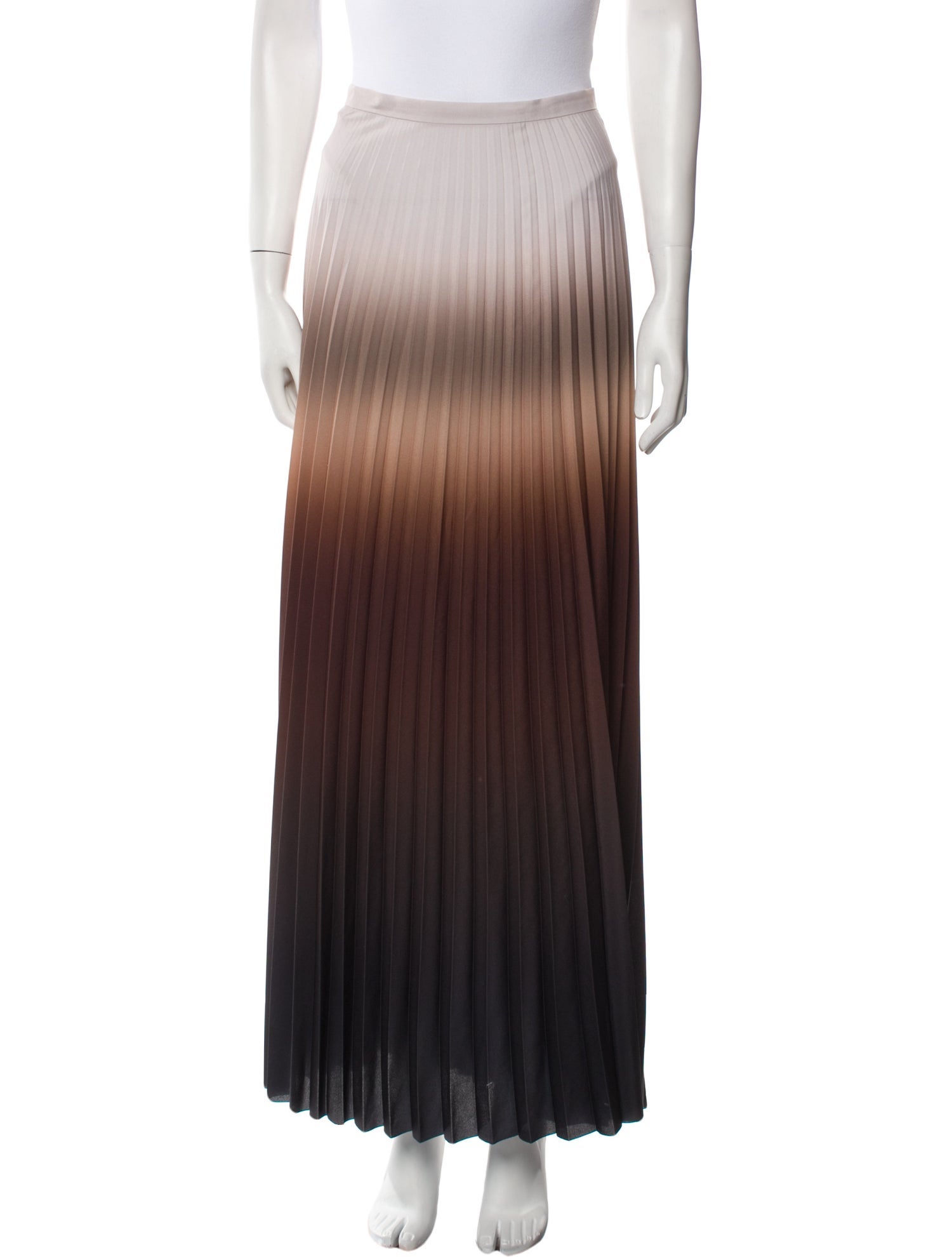 Max Mara Pleated Accents Long Skirt