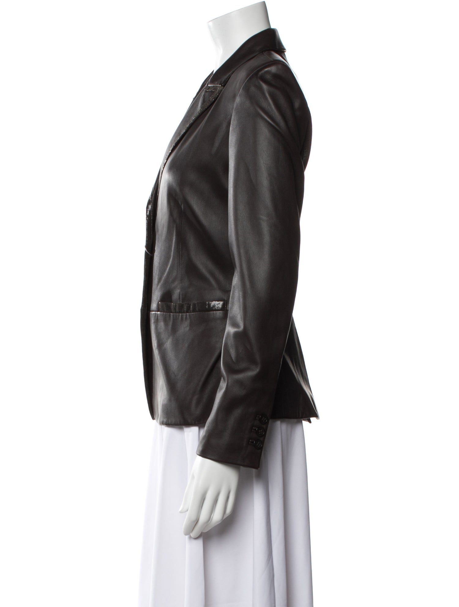 Max Mara Leather Blazer