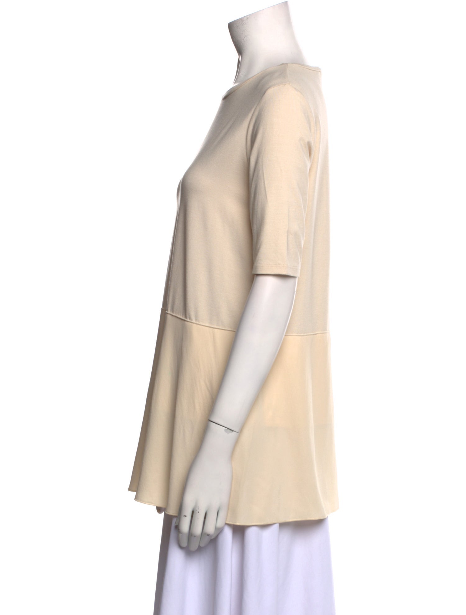 Max Mara Crew Neck Short Sleeve Top