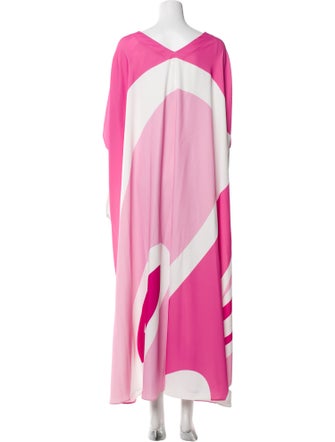 Marina Rinaldi Colorblock Pattern Long Dress
