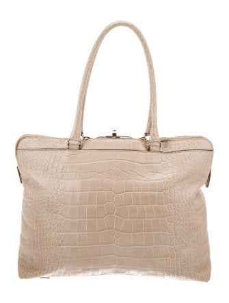 Max Mara Embossed Leather Shoulder Bag