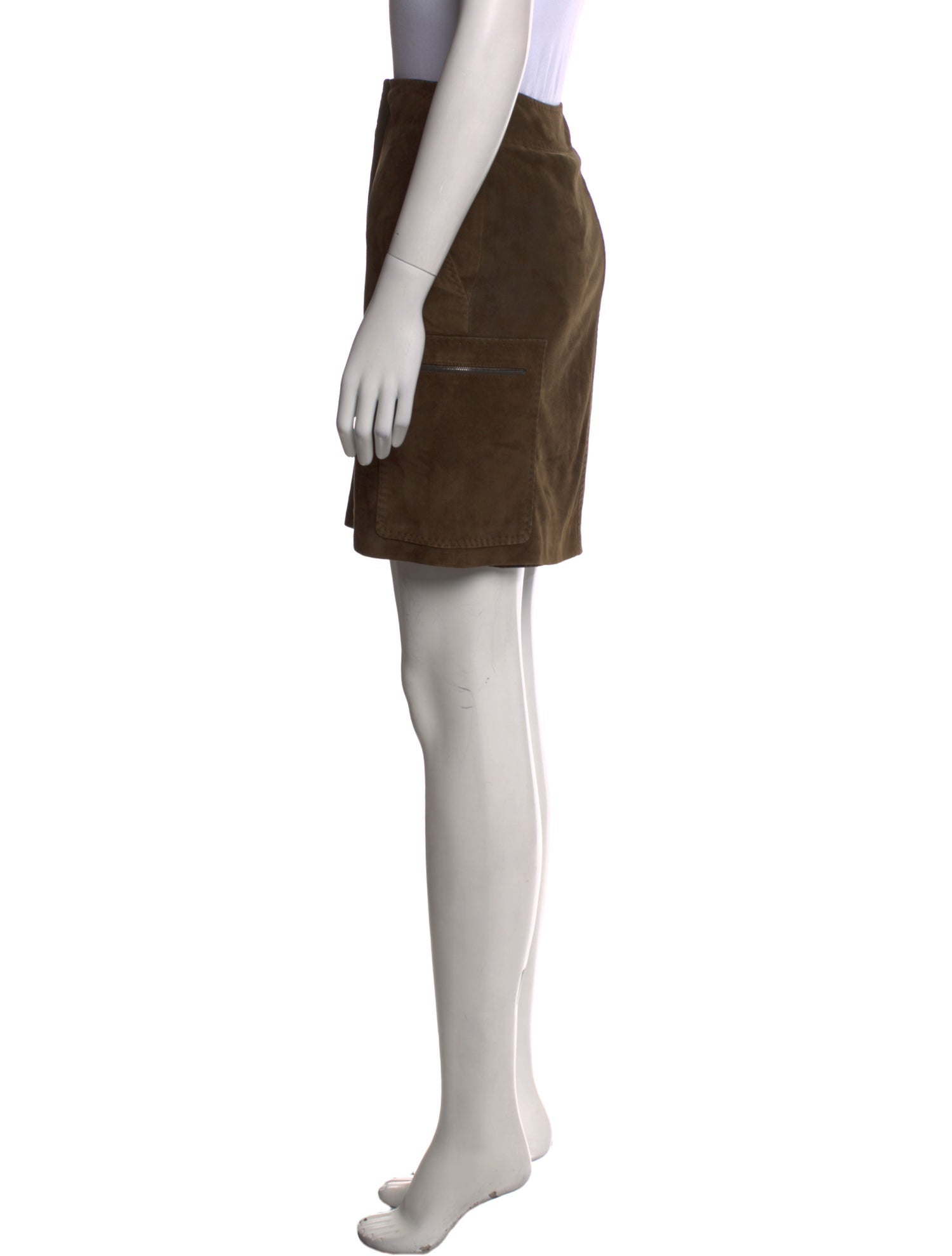 Max Mara Leather Mini Skirt