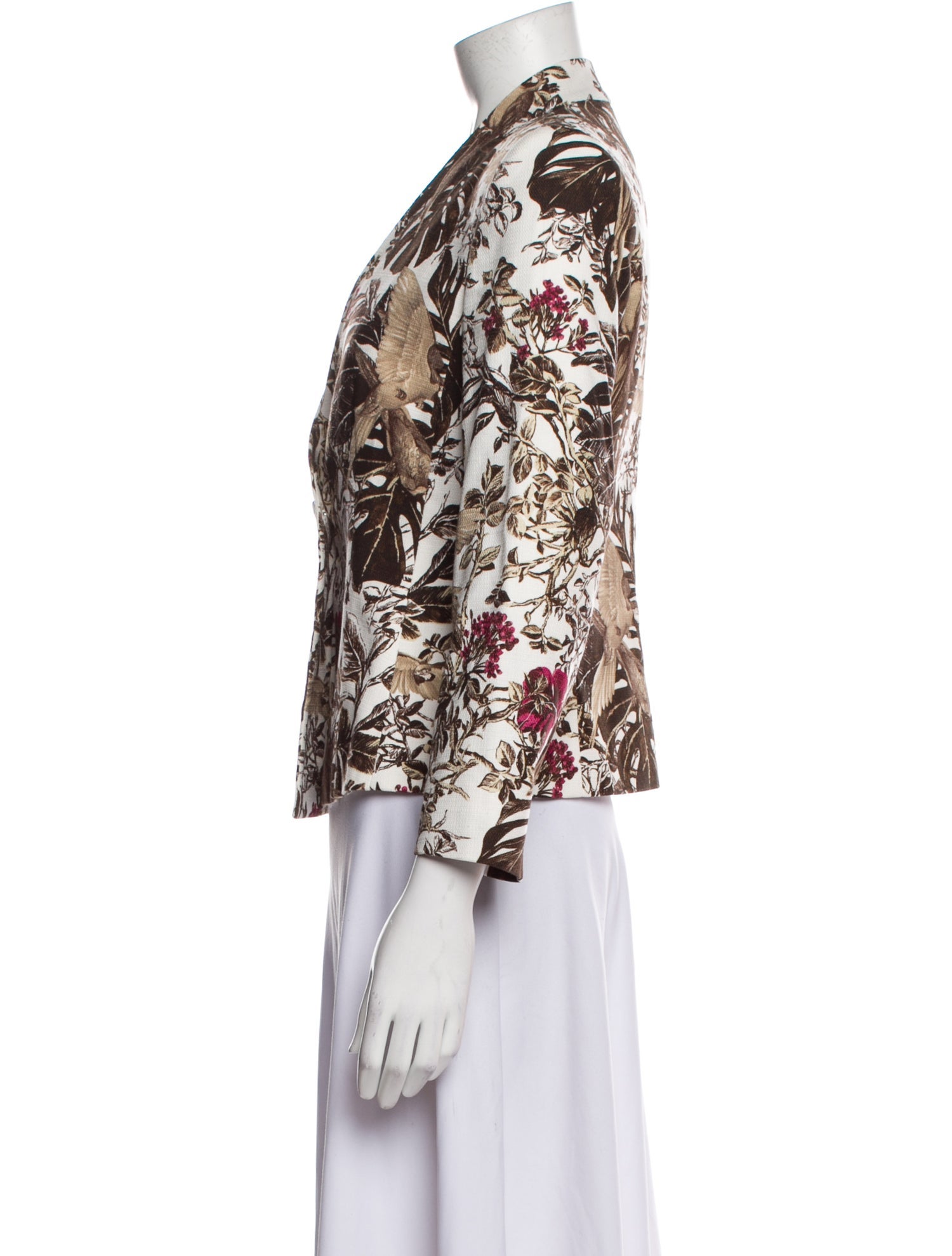 Max Mara Floral Print Evening Jacket