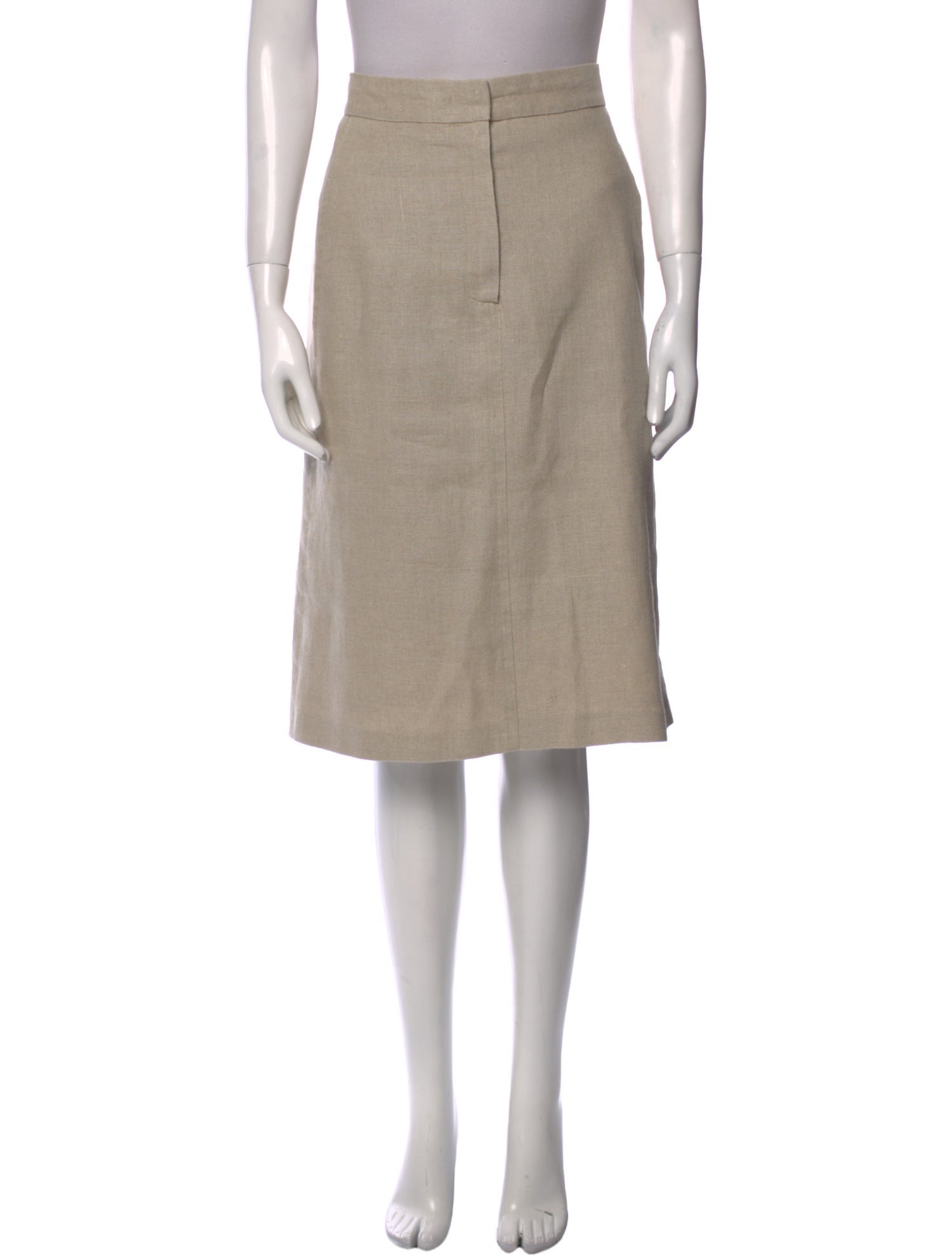 Max Mara Pleated Accents Knee-Length Skirt