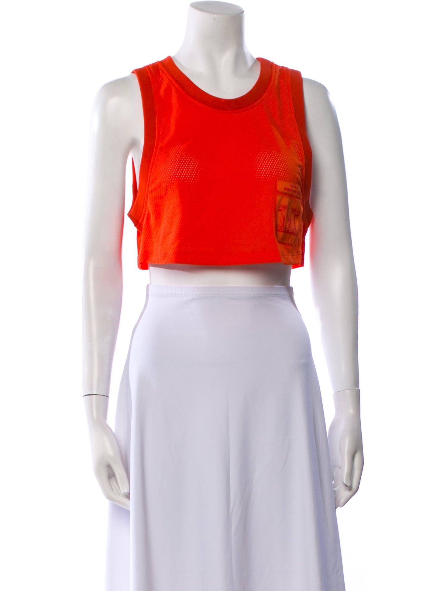 Max Mara Nylon Scoop Neck Crop Top w/ Tags