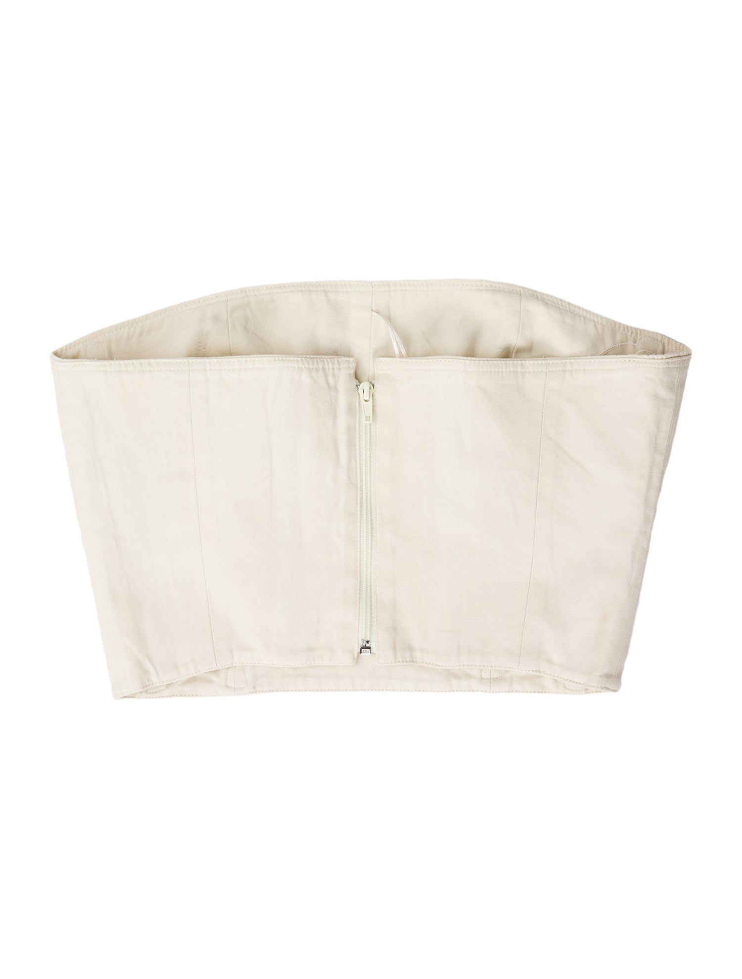 Max Mara Strapless Crop Top