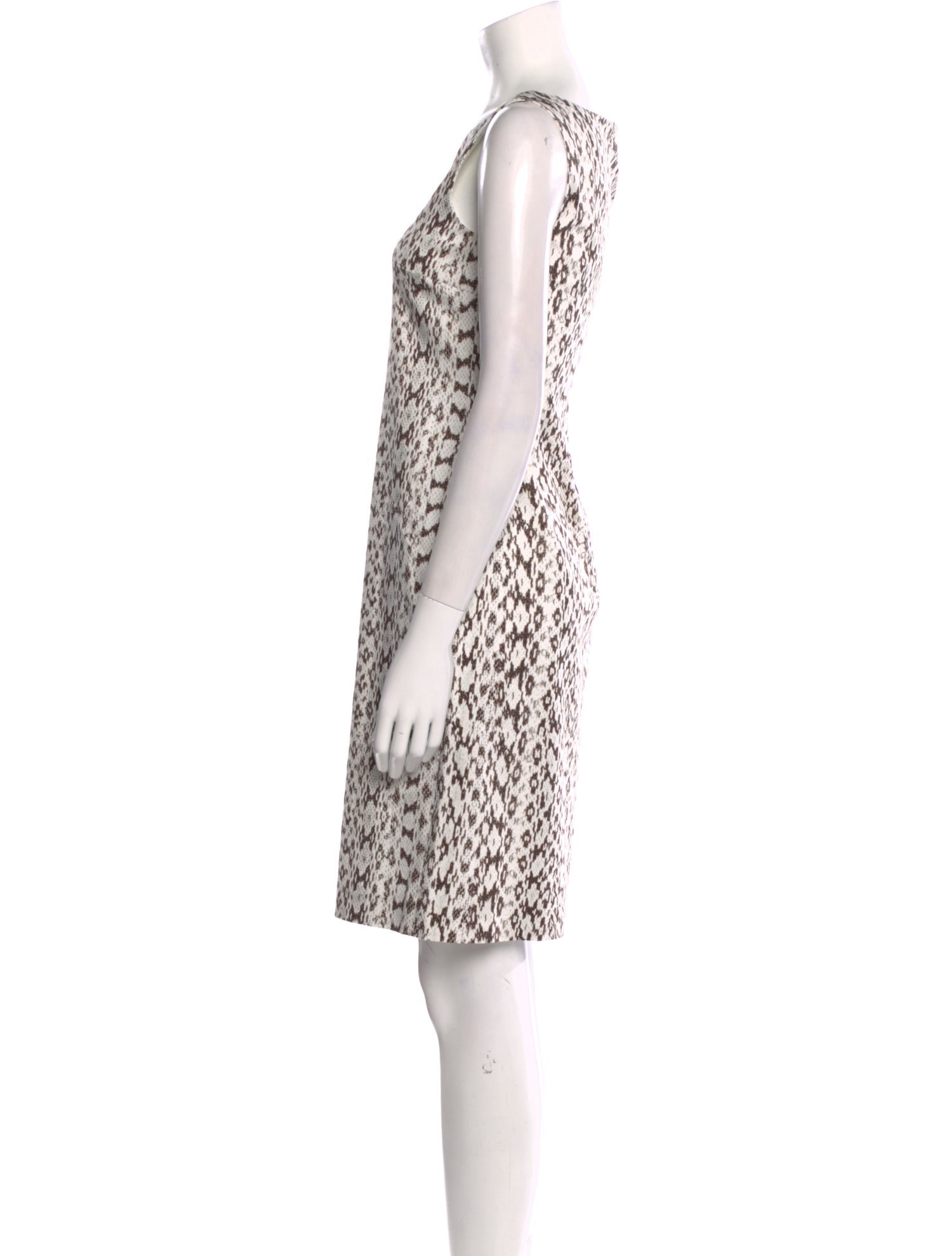 Max Mara Animal Print Mini Dress